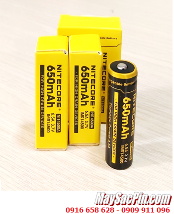 Nitecore NI14500; Pin sạc 14500 Lithium 3.7v Nitecore NI14500A - AA 650mAh Discharge 6.5A chính hãng